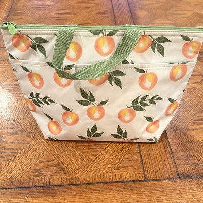 Thirty-One Thermal Picnic Lunch Tote Oranges Zippered