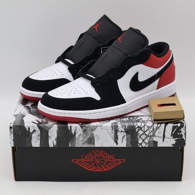 IB8971-106 Nike Air Jordan 1 Low SE Black Toe (Men's) | eBay
