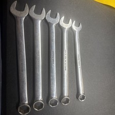 Snap On 5pc Sae Long Combination Wrench Set 6 Point Osh Osh16 18 20 22 24