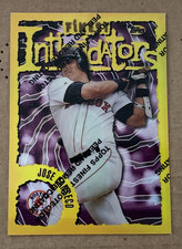 Jose Canseco 1996 Finest Rare Refractor Damaged Red Sox SSP #117 See Description