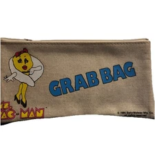 RARE 1980 Vintage Ms. Pac Man Token Zipper Bag by Bally/Midway Mfg Co.