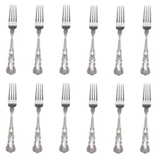 Gorham Blossom 18/10 Stainless Steel Dinner Fork (Set of Twelve)