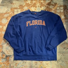 Vintage Florida Gators Nike Sweatshirt Mens XL Pullover Blue Center Swoosh 90s