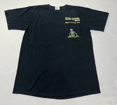 Vintage 1999 Iron Horse Saloon Bike Week Front Pocket T-Shirt Size Medium