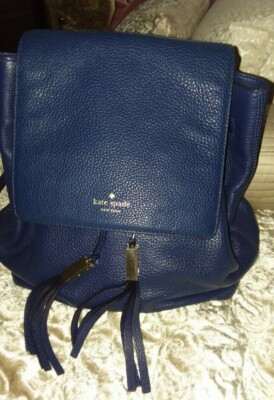 KATE SPADE NEW YORK Leather Backpack wilder grey street  display picture 1