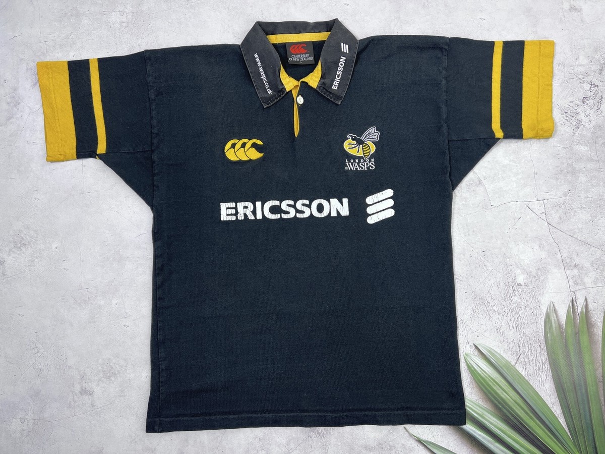 1999 - 2001 London Wasps Pro Home Shirt Ericcson by Canterbury