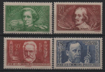 FRANCE 1936 : N°330 à 333 AU PROFIT DES CHÔMEURS INTELLECTUELS - NEUF** TB - Photo 1/2