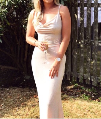 lipsy cowl neck cami dress