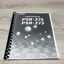 Yamaha PSR-275 PSR-273 Portatone Keyboard Owner's User Manual