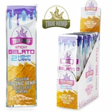 True Natural Organic Herbal Papers Sticky Gelato Box 25/2ct Packs