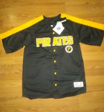 NEW WITH TAGS PITTSBURGH PIRATES JERSEY BY DYNASTY SIZE MEDIUM 