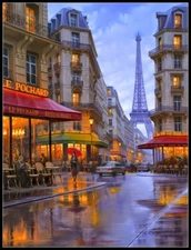 City of Love - Chart Counted Cross Stitch Patterns Needlework DIY DMC Color 