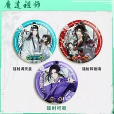 Anime Mo Dao Zu Shi Wei Wuxian Lan Wangji Jiang Cheng Badge Pin Brooch