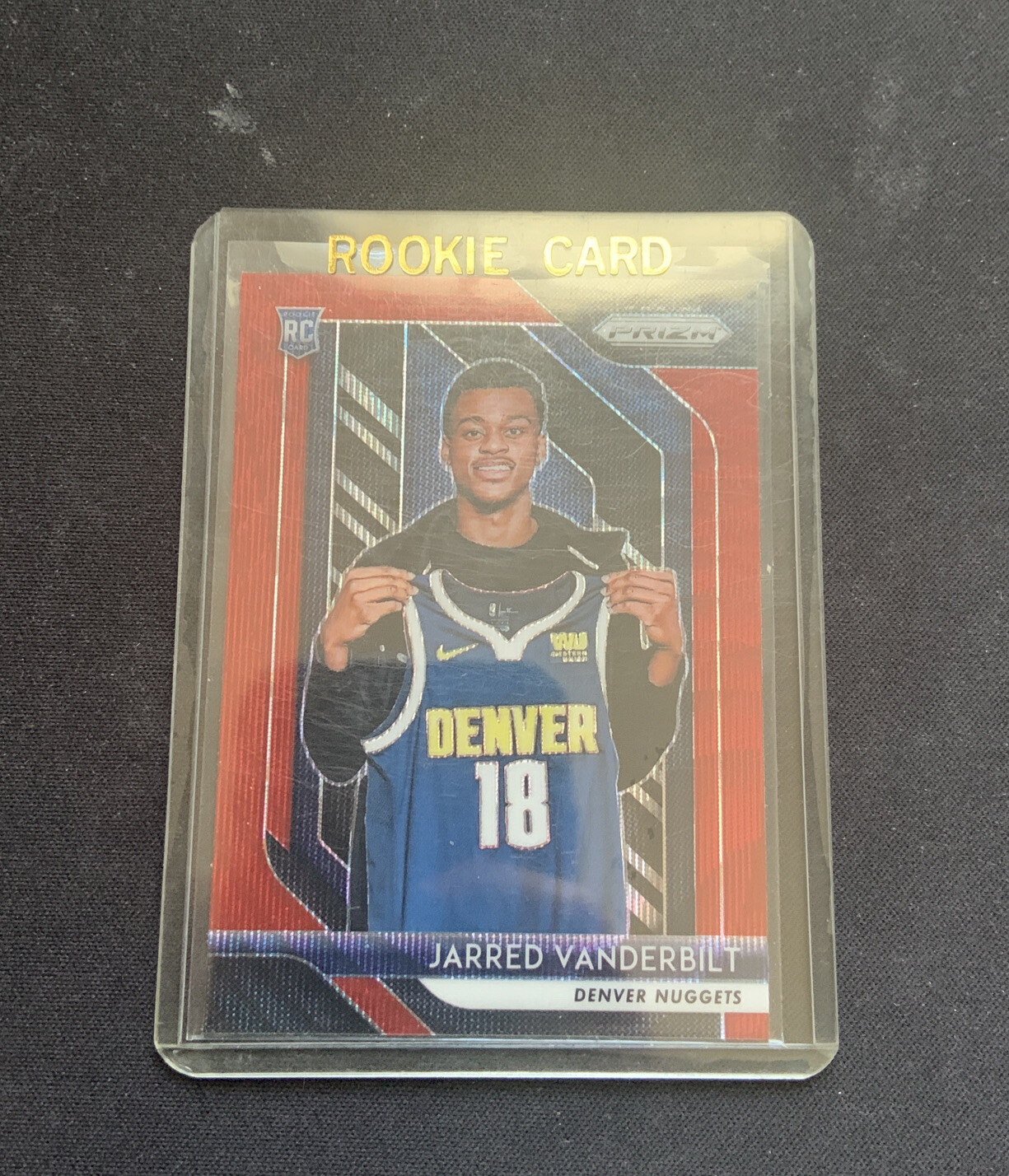 2018-19 Panini Prizm Ruby Wave Prizm Jarred Vanderbilt #42 Rookie RC