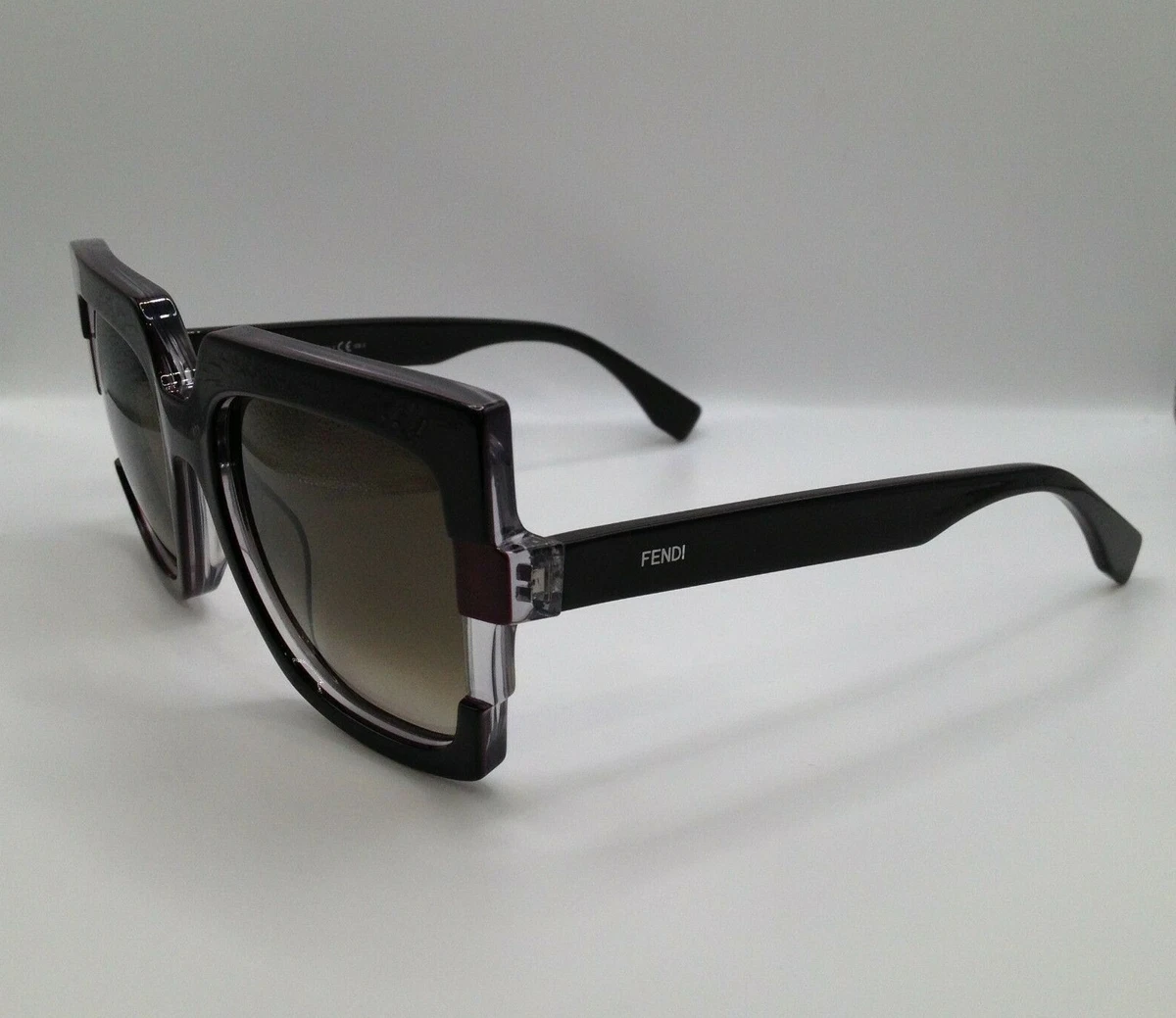 Fendi FF 0062 S MU6HA Brown Big Plastic Sunglasses Frame 54 18 135 SD