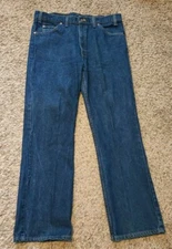 VTG LEVI'S 517 BOOT CUT JEANS ORANGE TAB MADE IN USA SZ 36X30