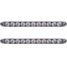 2x 15 Clearred 11 Led Trailer Truck Rv Stop Tail Turn Brake Light Bar New