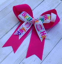 Happy Birthday Hair Bow, Happy Birthday Bow, Hair Bows, Bows for Birthday Girl