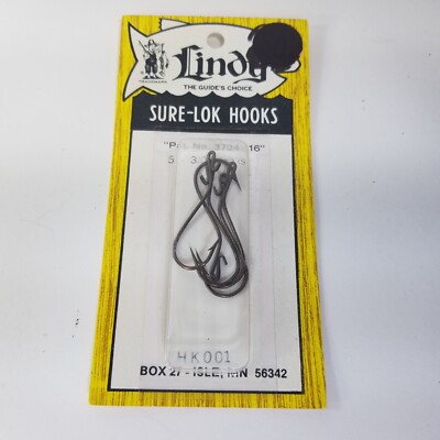 Lindy Sure-Lok Hooks Vintage 5 Hooks 3/0