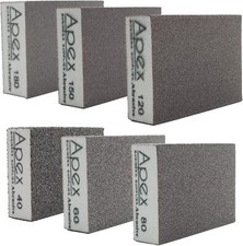 Premium Sanding Blocks Foam Set Wet Dry Use All Grits Sanding Sponge, Sandpaper