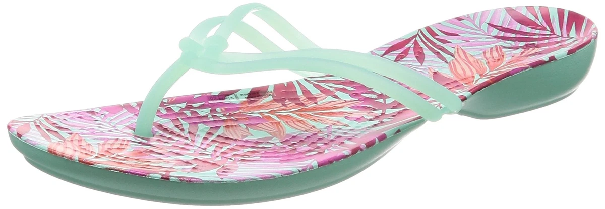 Crocs isabella graphic best sale flip