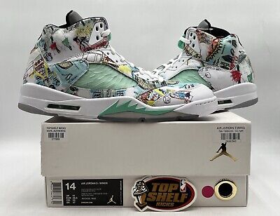DS NEW Air Jordan 5 Retro Wings Size 14 2018 Authentic Rare DS NEW Air Jordan 5 Retro Wings Size 14 2018 Authentic Rare