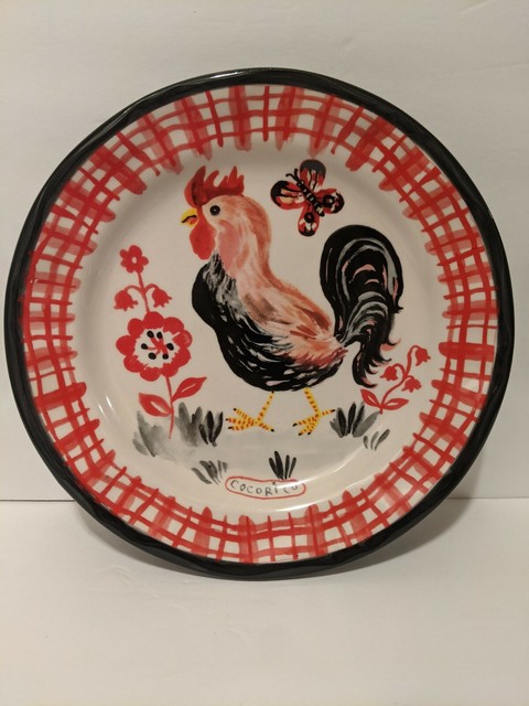 Anthropologie Nathalie Lete Francophile Rooster Dinner Plate For Sale Online Ebay