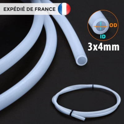 3x4mm PTFE Tube Teflon Pipe for 2.85mm (3mm) filament 3D Printer Parts 3mm x 4mm