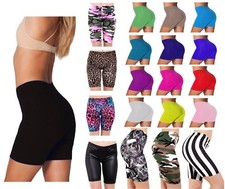 LADIES WOMEN'S CYCLING SHORTS DANCING SHORTS LEGGINGS ACTIVE CASUAL SHORTS  8-22