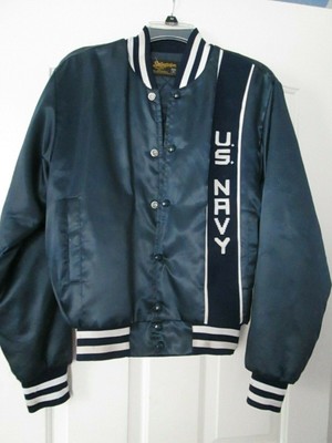 navy satin jacket