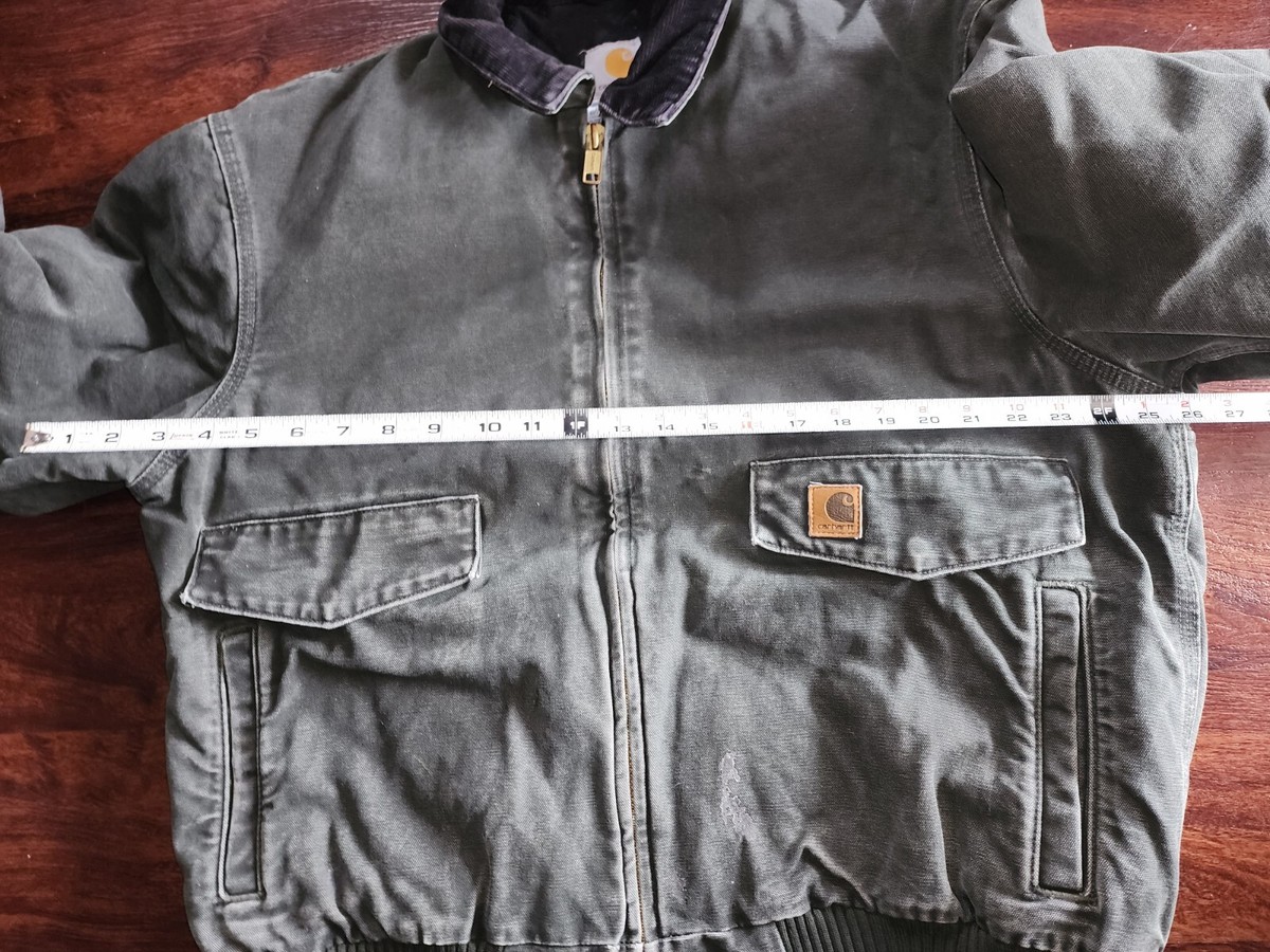 VTG CARHARTT J165 MOS QUILTED FLEECE LINED DUCK BOMBER VTG CARHARTT J165 MOS QUILTED FLEECE LINED DUCK BOMBER