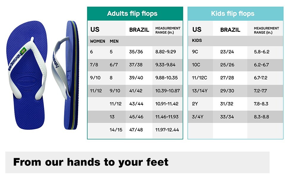 Havaianas 10c Size Chart Havaianas Kids Size Havaianas Size Chart