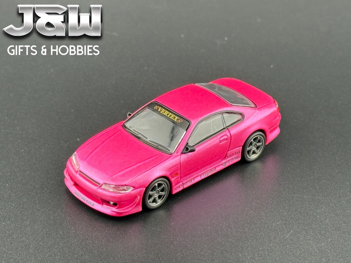 Tarmac Works Nissan Silvia S15 Pink Metallic VERTEX 1/64 | eBay
