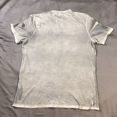 Camicia uomo Buffalo David Bitton extra large grigia stampa grafica scollo V - Foto 10 di 10