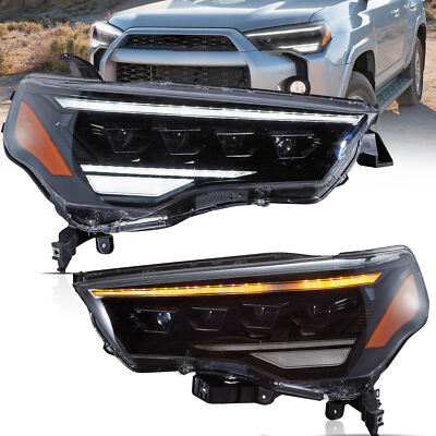 VLAND FULL LED Headlights Fit Toyota-4Runner 2014-2024 4 Projector Lamps 1Pair