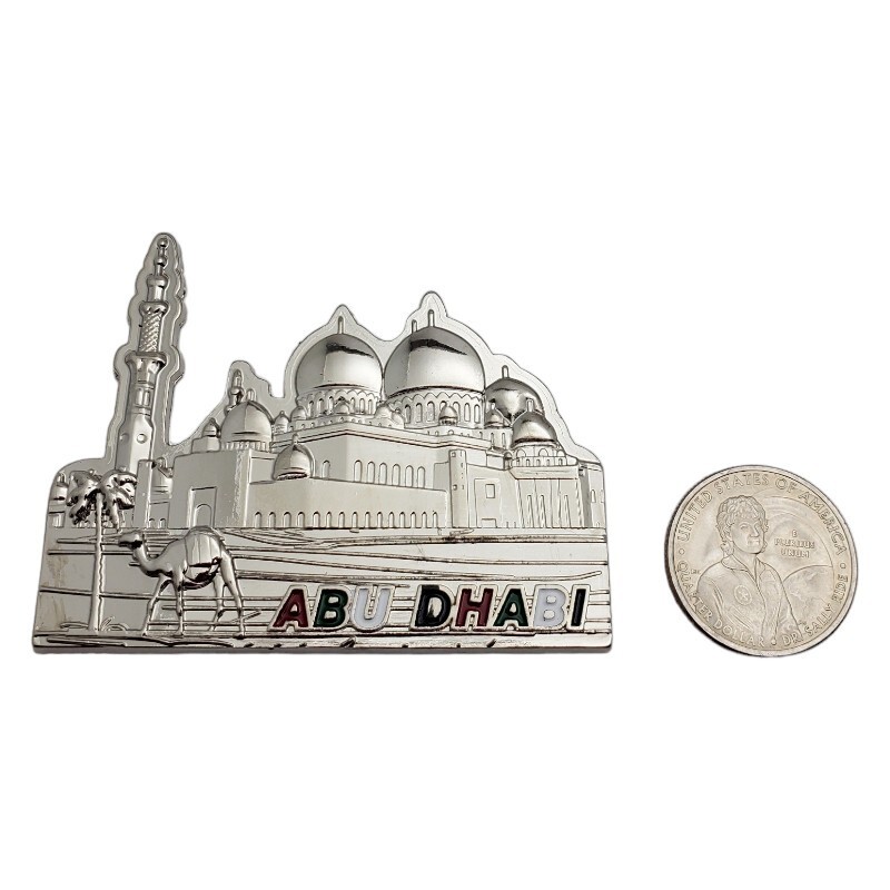 Calamita Frigo 3D Moschea Degli Emirati Arabi - Souvenir Di Abu Dhabi - Collezione Viaggi - Foto 7