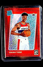 2022 Panini Donruss Optic Red Mojo #187 Isaiah Todd RC Rookie Washington Wizards