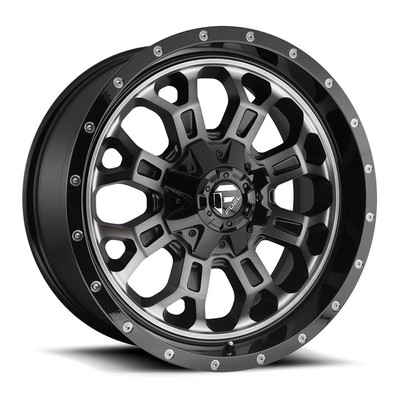 FUEL Crush D561 20X9 5X139.7/5X150 ET20 Gloss Black Double Dark Tint (Qty of 1)