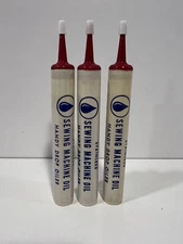 Vintage Sewing Machine Oil Handy Drop Lot Of 3 Tubes