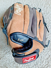 Rawlings RBG36BTN Baseball Glove 12.5" LHT RHC Zero Shock Leather Brwn/Black EUC