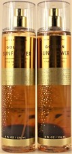QTY 2 - Bath  Body Works GOLDEN SUNFLOWER Fine Fragrance Body Mist Spray 8Oz