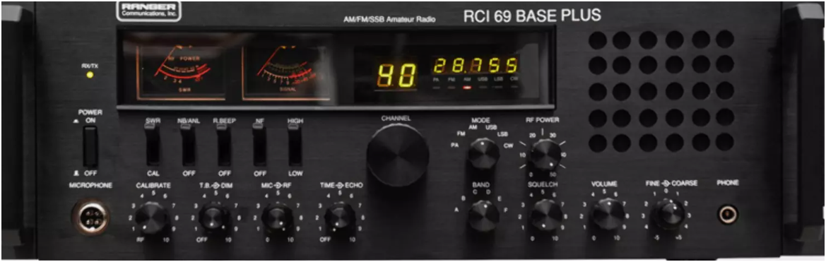 Ranger RCI-69 BASE PLUS AM/FM/SSB/CW 10 Meter Radio AM/FM/SSB/CW