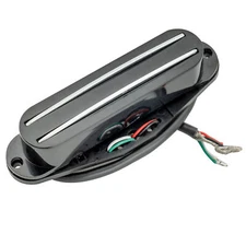 Musiclily Black Dual Hot Rail 9K Guitar Humbucker Pickup For Fender Squier Strat