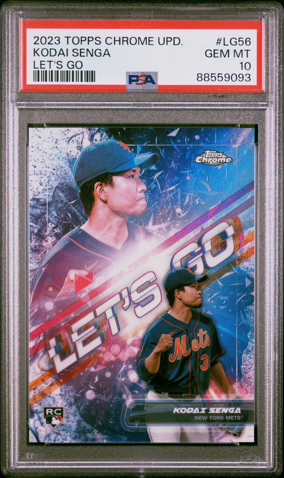 2023 Topps Chrome Update Kodai Senga Let’s Go ROOKIE SSSP PSA 10 GEM POP 1