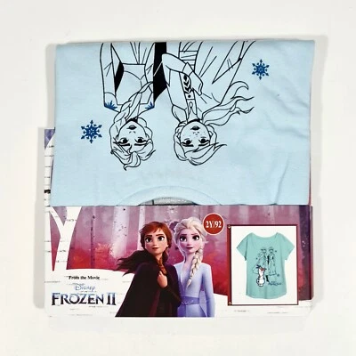 ©Disney Kinder Shirt FROZEN II (Eiskönigin) hellblau Gr. 92 NEU! Märchen/Winter - Bild 1 von 2
