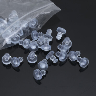 30 Rubber Glass Top Table Bumpers w/Stem Grippers Patio Spacers for 3/16in Hole