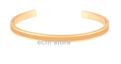Bracelet Jonc Ouvert Blanc Sable - Laiton, Largeur 0.44 Cm, Neuf Avec étiquettes, Bangle Up