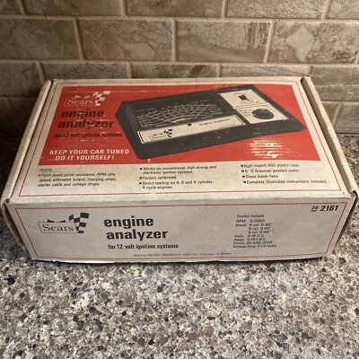 Vintage Sears Engine Analyzer 12 Volt Model 28 2161 Original Box 161.2161
