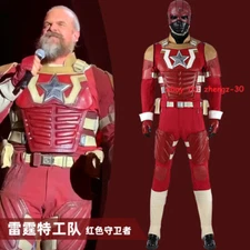 Thunderbolts Red Guardian Halloween Costume Outfit Superhero Cosplay Full Set