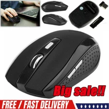  Wireless Optical Mouse Mice 2.4GHz USB Receiver For Laptop PC Computer DPI lot